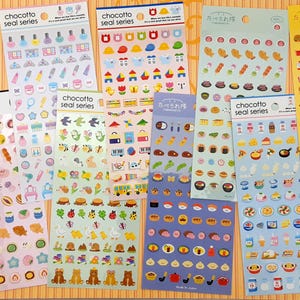 Super Cute and Kawaii Little Stickers great for Diary Planners!  Choose from 9 designs! Made in Japan (ST10)