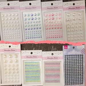 De belles perles auto-adhésives et des embellissements dans différents modèles ! (ST17)