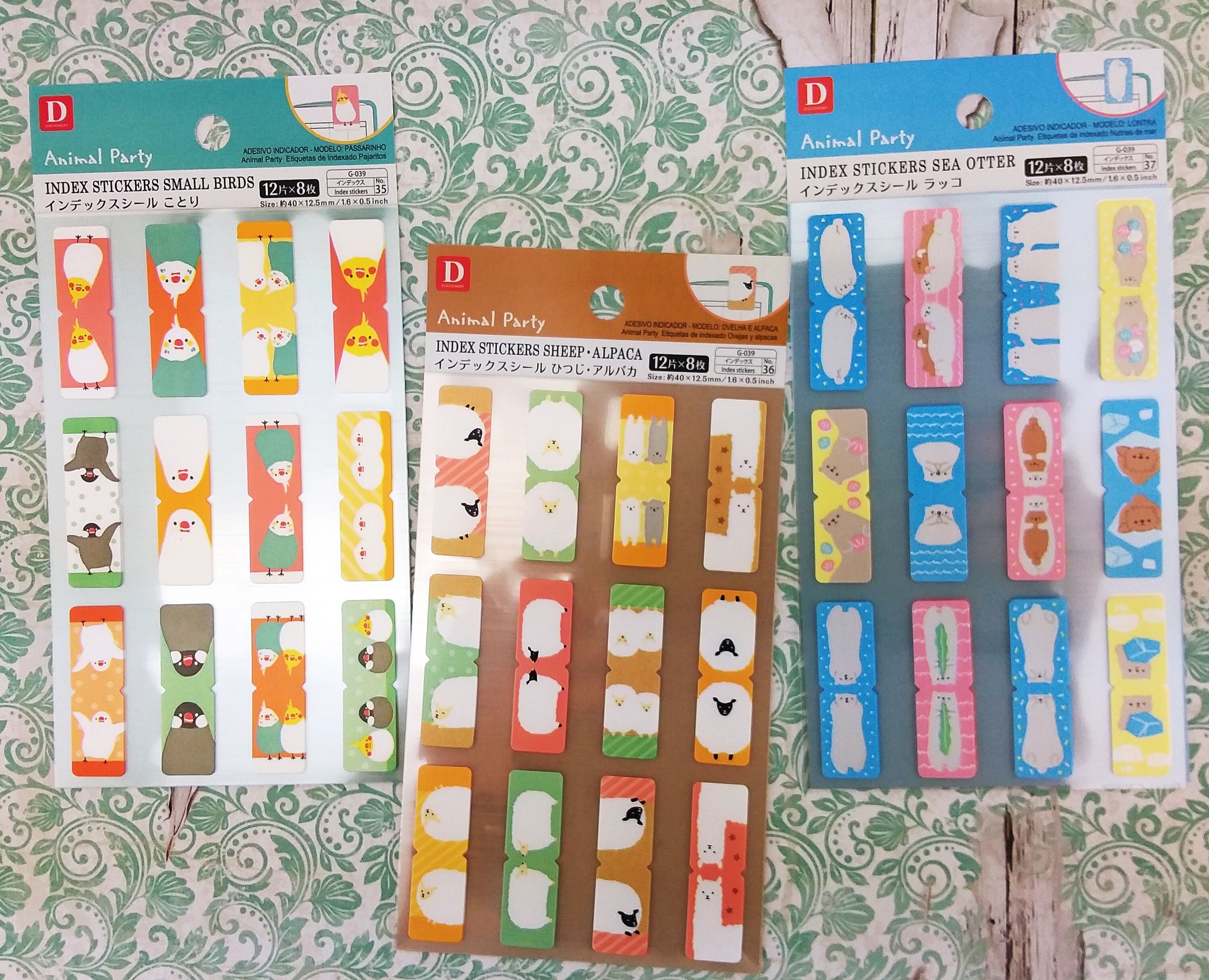 Buy Set of 96 Cute Index Stickers Choose From Small Birds Sheep Online in  India - Etsy