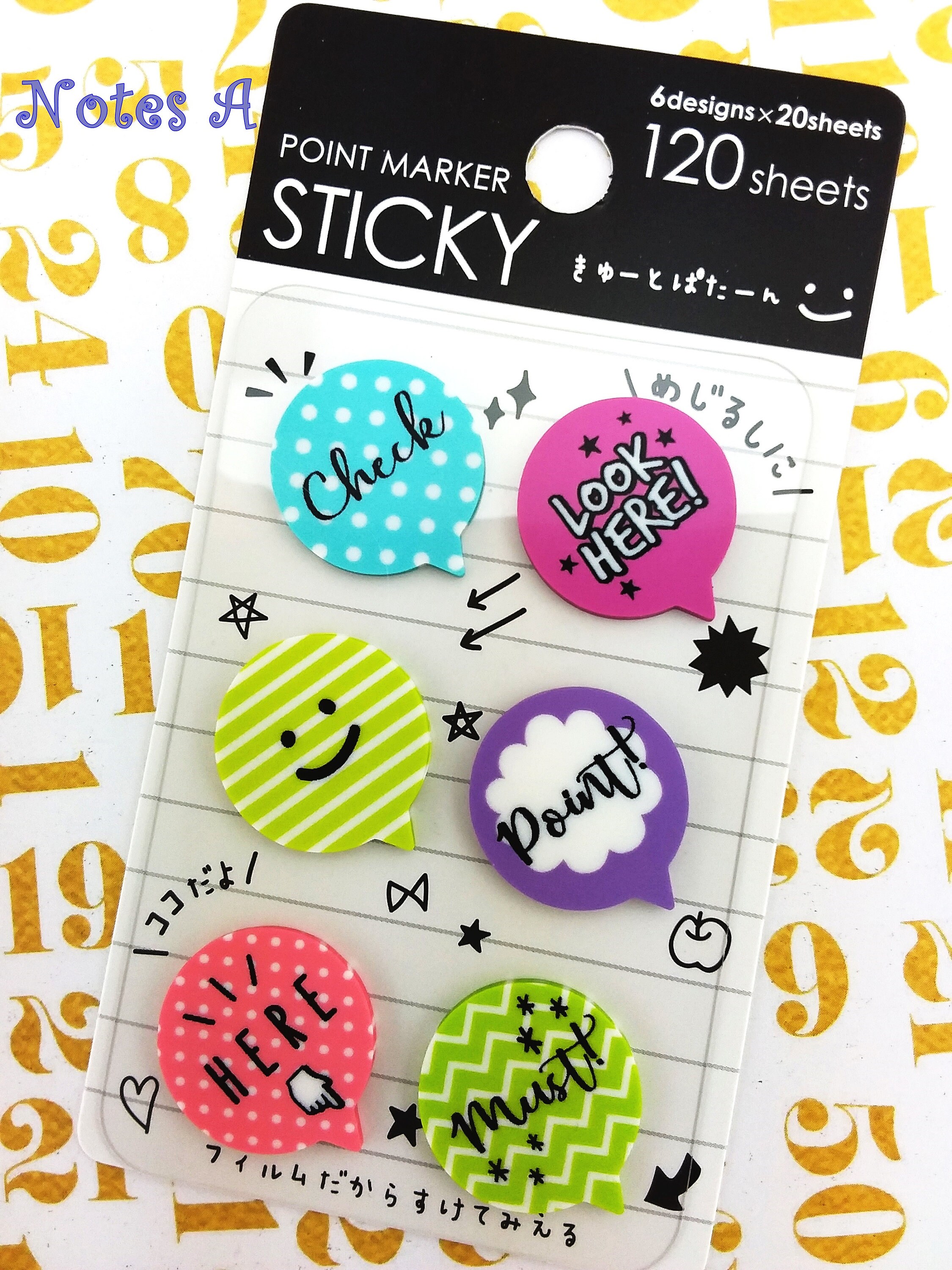 Cute Sticky Tags Choose from Cats or Notes 4 different - Etsy 日本