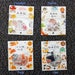 Set of 40 Popular Japanese Frosted Flake Stickers! Choose from Hamsters, Rabbits, Cats or Dogs 4 different designs!