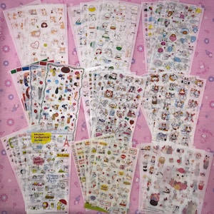 Very Cute Kawaii Diary Sticker Sets in different designs! (ST15)