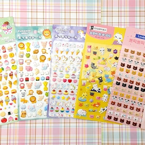 Stickers pop-up japonais et coréens super kawaii très mignons, choix parmi 9 modèles différents (ST7)