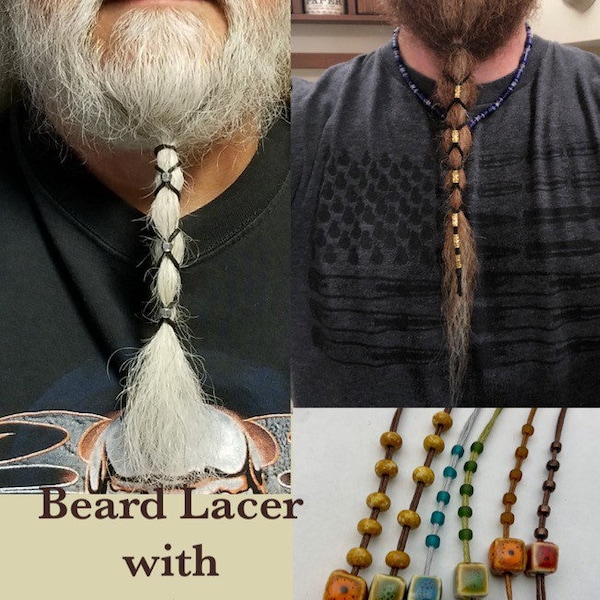 Beard Lacer with Ceramic Bead