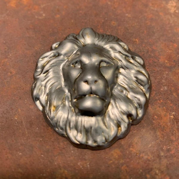 Metal Lion head, mold, 3d face lion