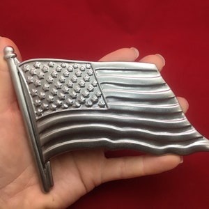 American Flag Metal USA Old Glory Emblem Decal Symbol Merica Filagree