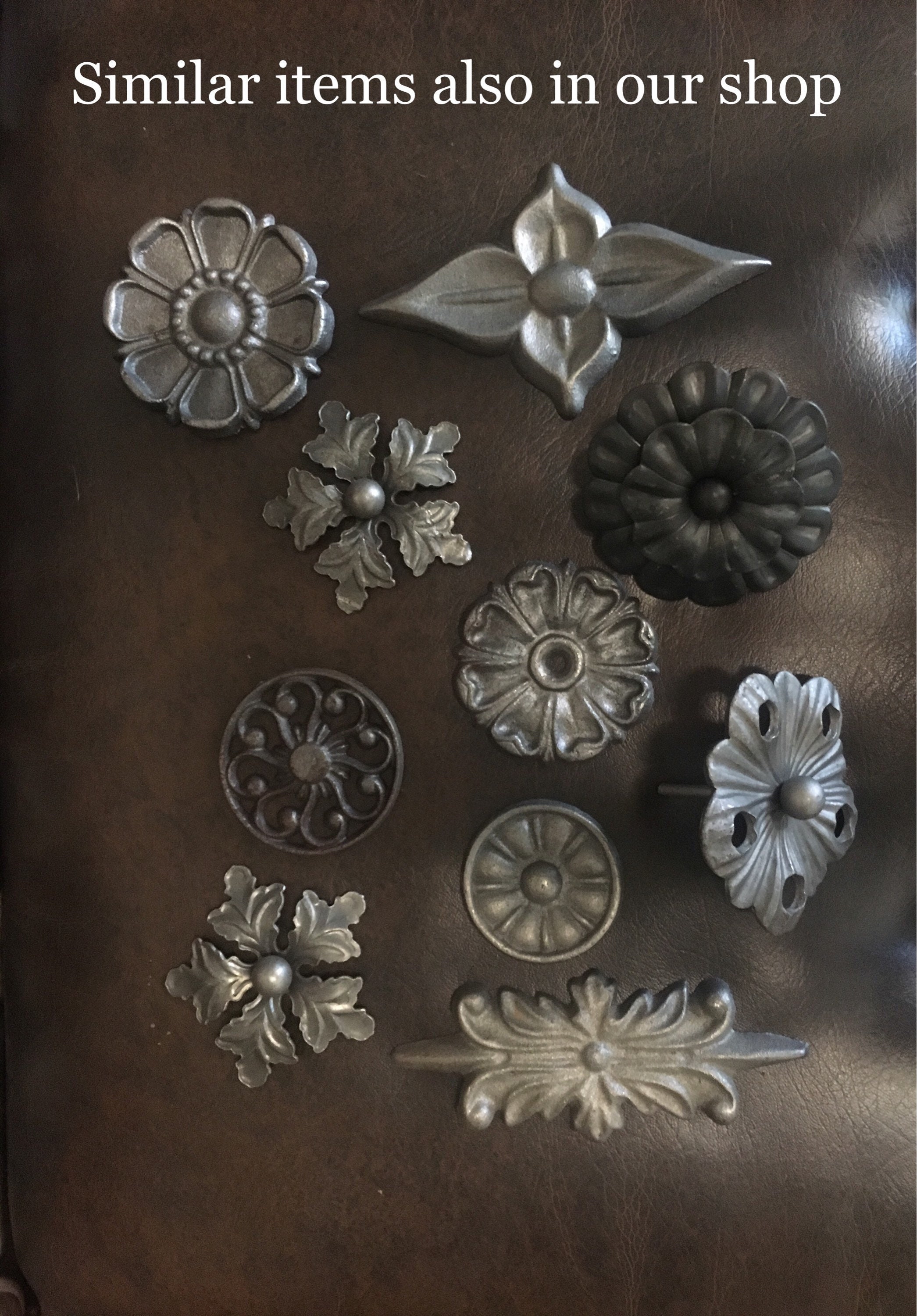 Metal flower steel flower round petals 3.5 Etsy