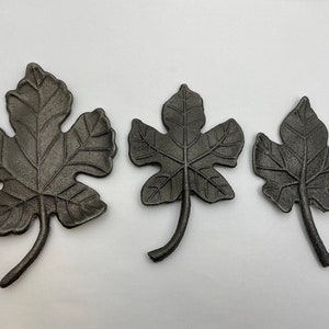 Metall Gusseisen Ahornblatt, Weinblatt, wählen Sie 3 Größen, Herbstblätter, Gusseisen Blatt, Blätter