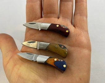 Tiny pocket knife miniature knife keychain choose style knives
