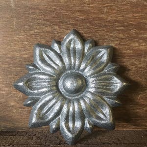 Cast Iron Sun flower rossette onlay sunflower