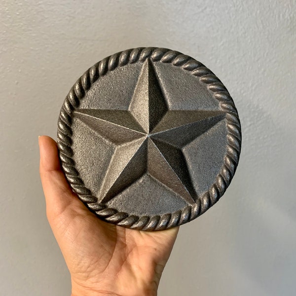 Metal Star, Cast Iron Round Star, Western Star,  Lonestar