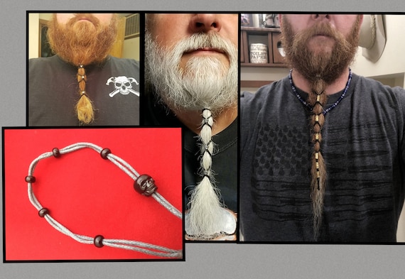 Skull beard hotsell beads