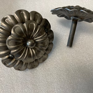 4 inch metal flower clavo, button nail, hardware