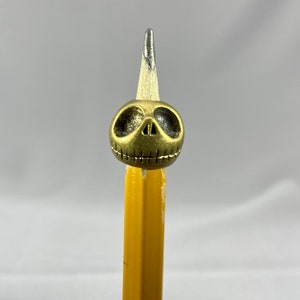 Large hole Bead for beards, dreads, paracord, jewelry making. Pumpkin Skull in silver or bronze. Beard beads