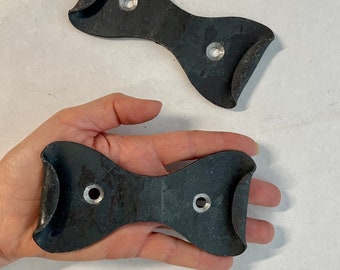 Forged Steel Bracket. Rustic Metal Decorative Hardware