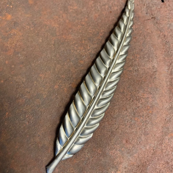 Metal Leaf or Feather 4.5" inch