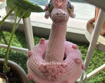 Snakey Bloom Amigurumi Pattern: Crochet Serpent with Flower