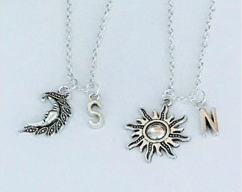guy and girl best friend necklaces