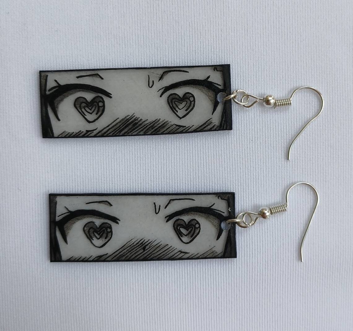 Etsy anime earrings Clearance