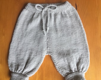 Baby Merino Wool Pants (Hand Knitted)