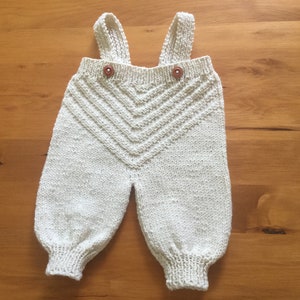 Baby Overalls, Baby Rompers ( hand knitted)