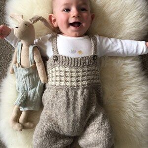 Baby Overalls, Baby Rompers ( Hand knitted)