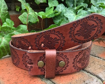 34 inch torqouis Dress belt Women leather belt handmaid and hand-tanned italian leather