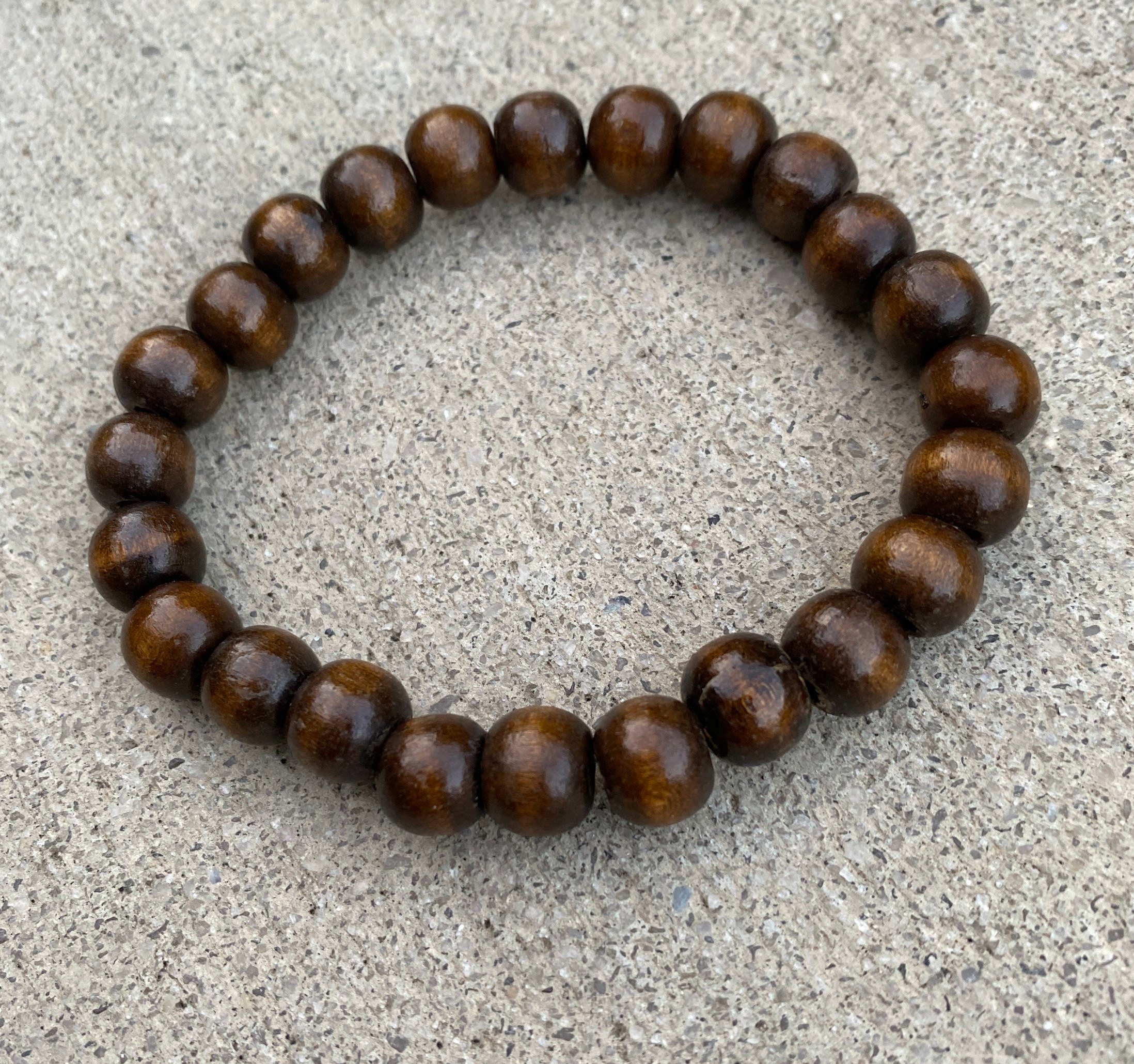 Wood bead bracelets stretch bracelets mens wooden bracelets Etsy