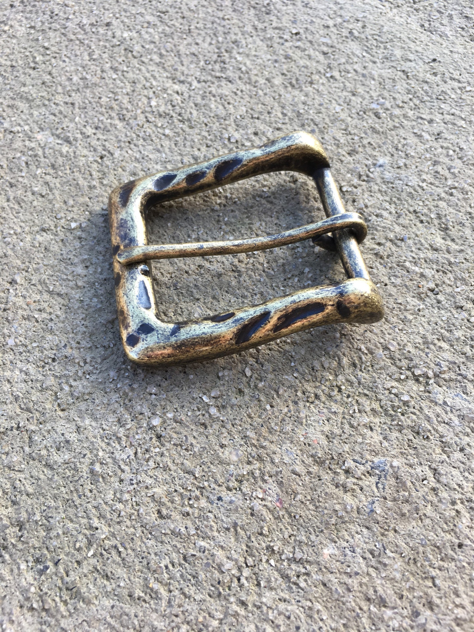 Basic Antiqued Brass Belt Buckle Removable Belt Buckle for a Etsy