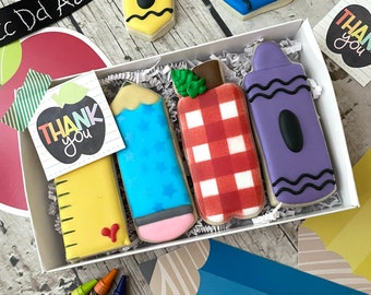 Back to School Cookies | Teacher Cookies | Teacher Appreciation Gift | Teacher Appreciation