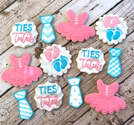 Ties And Tutus Cookies Gender Reveal Cookies Gender Reveal Etsy De Ties And Tutus Cookies Gender Reveal Cookies Gender Reveal Etsy De