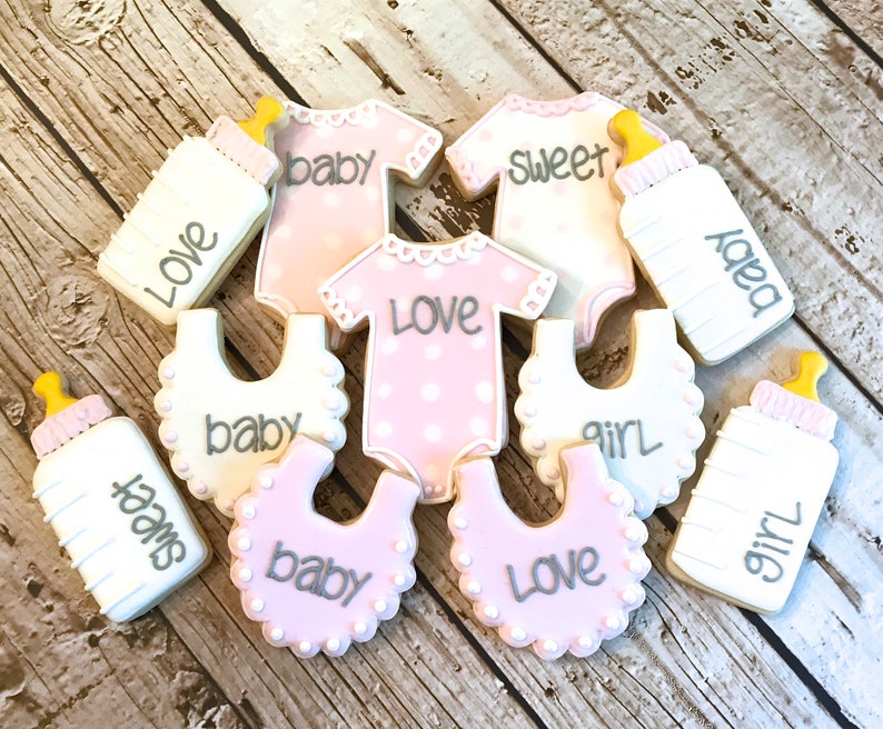 Baby Shower Cookies Baby Girl Cookies Baby Shower Food Etsy Baby Shower Cookies Baby Girl Cookies Baby Shower Food Etsy