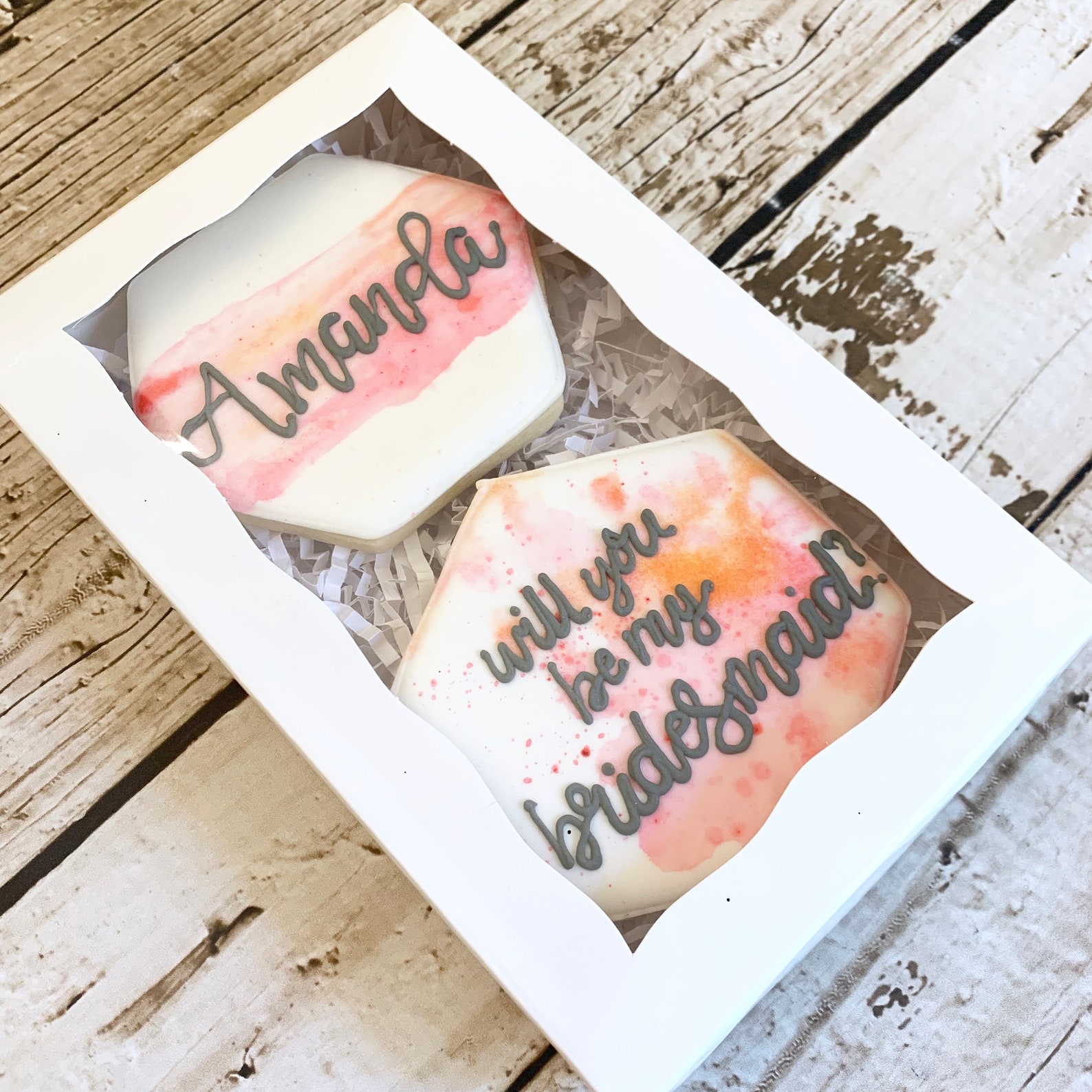Bridesmaid Proposal Cookies Bridesmaid Proposal Gift Etsy