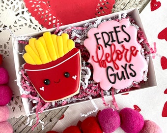 Valentine's Day Cookies | Galentine’s Day | Valentine's Day Gift | Valentine's Day Cookie Set | Fries Before Guys