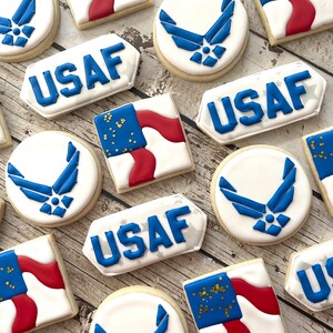 Air Force Cookies | Air Force Retirement | Military Promotion | Military Retirement | AIr Force Academy Graduation | USAF Cookies | USAF