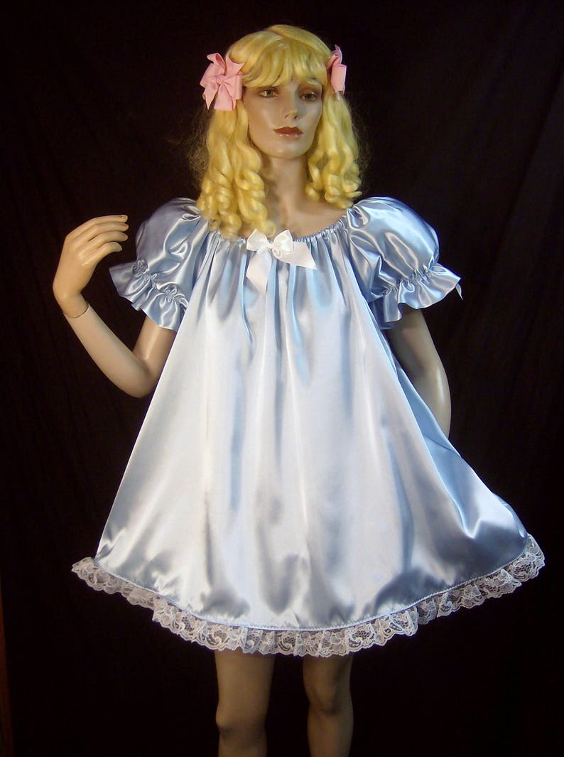 Adult Sissy Baby Satin Baby Doll Style dress/nightgown Etsy