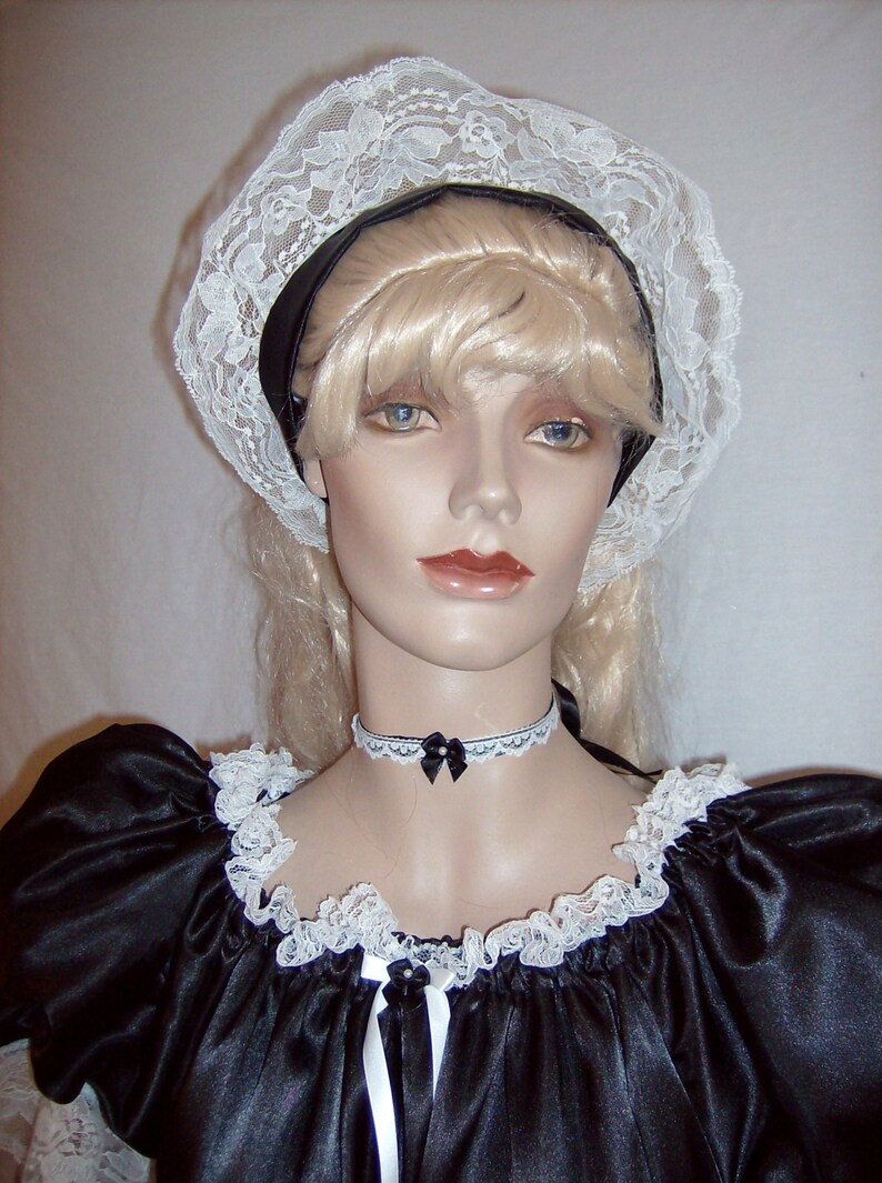 Deluxe Adult Sexy french maid costume with attached crinoline Etsy