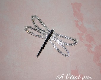 Crystal dragonfly rhinestone jewelry to stick on the skin for bride