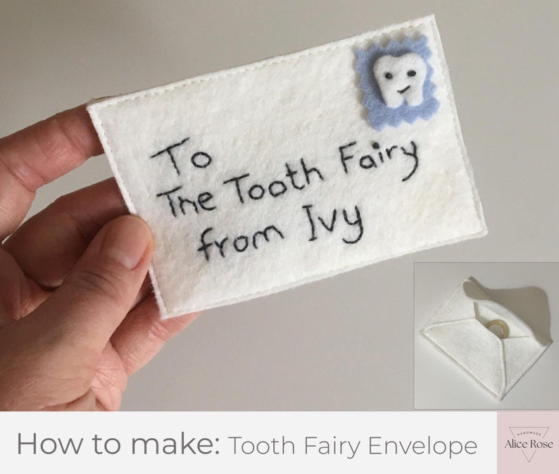 Tooth Fairy Envelope PDF Pattern & How to Guide. Craft Etsy