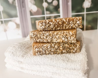 Goat’s Milk, Honey and Oatmeal Cold Process Handmade Artisan Soap Inspired by Joan of Arc