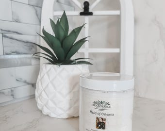 Manteca corporal artesanal de miel y avena – Maid of Orleans, inspirada en Juana de Arco - 227 g