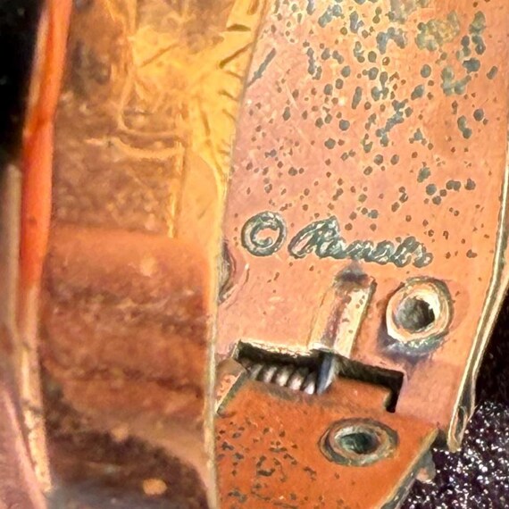 Renoir Hinged Copper Bracelet - image 6