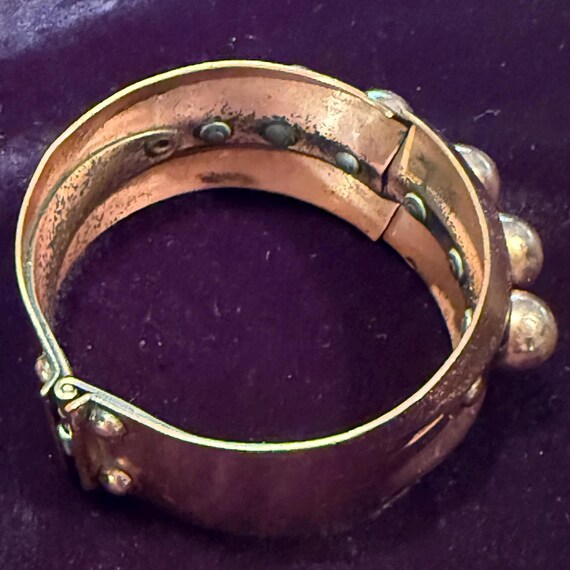 Renoir Hinged Copper Bracelet - image 4