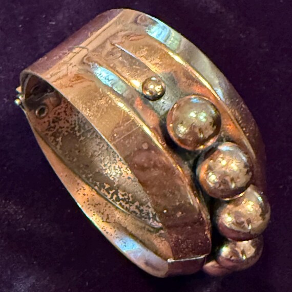 Renoir Hinged Copper Bracelet - image 2