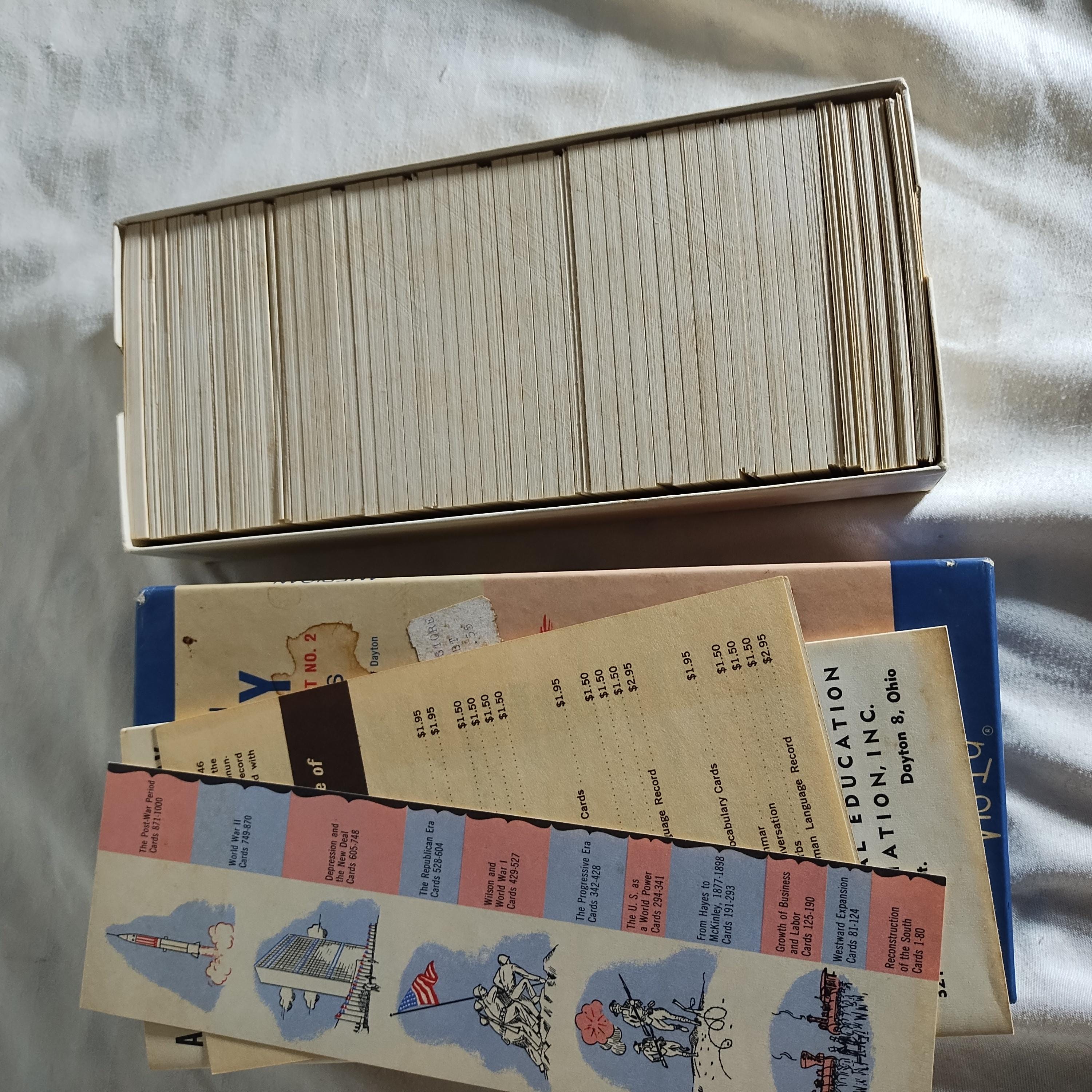 Vintage '60s Educational Cards - Etsy