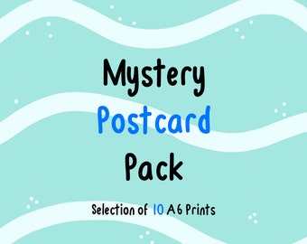 Mystery A6 Postcard Pack / Random Selection / Multipack Postcard Pack / Illustration Postcards / A6 Prints