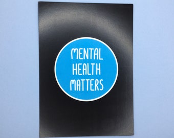 Mental Health Matters A6 Postcard