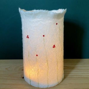 1 piece lantern, decoration, candle, Christmas, lighting, FilZeit, gift, birthday, wool, felt, lanterns, candle holder, tea light