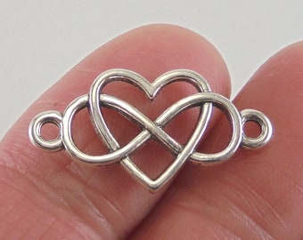 LoT Of 25 InFiNiTy ENaMeL ChArMs PeNdAnTs CoNNeCToRs ReLiGioUs CuRvEd