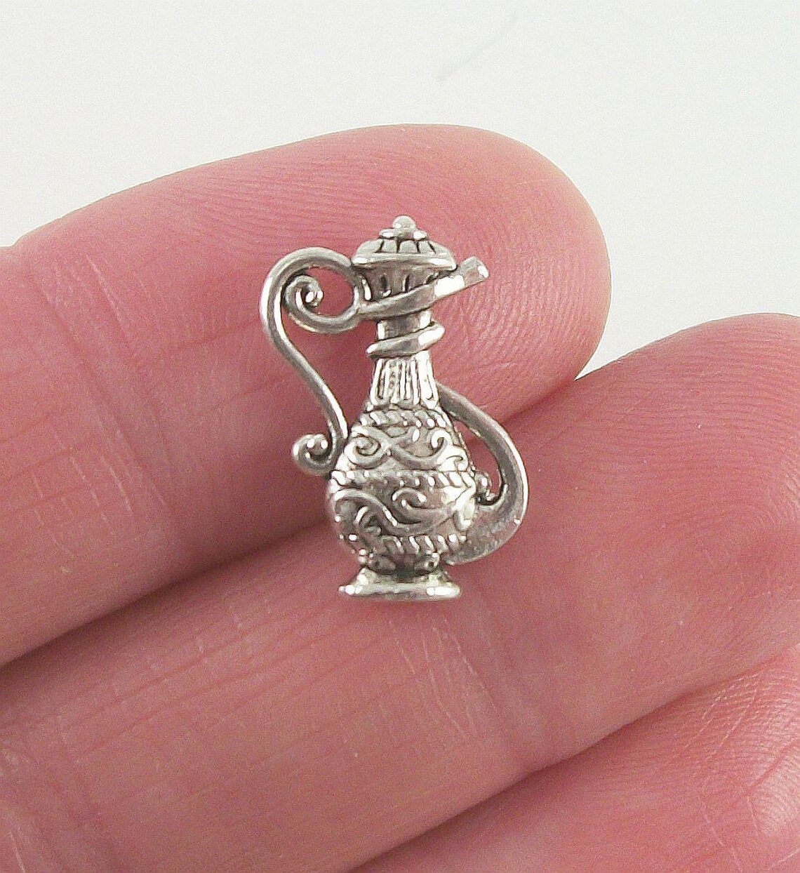 8 Carafe Jug or Wine Pot Charms 17x10mm Antique Silver Etsy